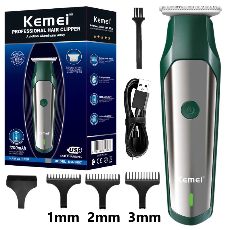 

Professional Hair Clipper Cordless Electric Hair Trimmer 0mm Bald Precision Hair Cutting Machine Beard Mower Rechargeable