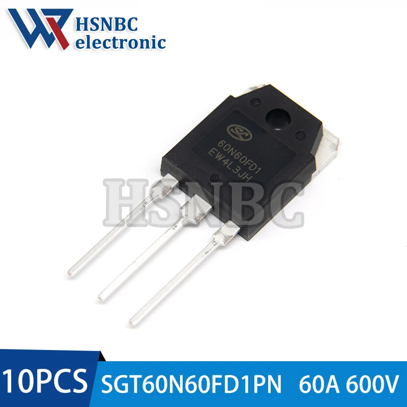 10Pcs/Lot SGT60N60FD1PN TO-3P OR SGT60N60FD1P7 TO-247 SGT60N60FD1 60N60FD1 600V 60A IGBT Power Transistor New Original