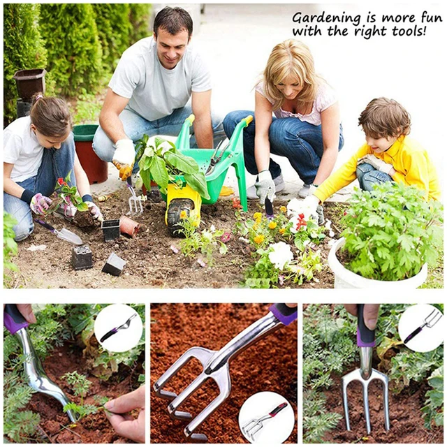 31 Darabos Kerti Szerszámok Beállított Miniatűr Ültetőszerszám Mini Transzplantáló Szerszámkészlettel A Metszővel, Weeder Trowel Transplanter Hand Villa -Val - Image 3