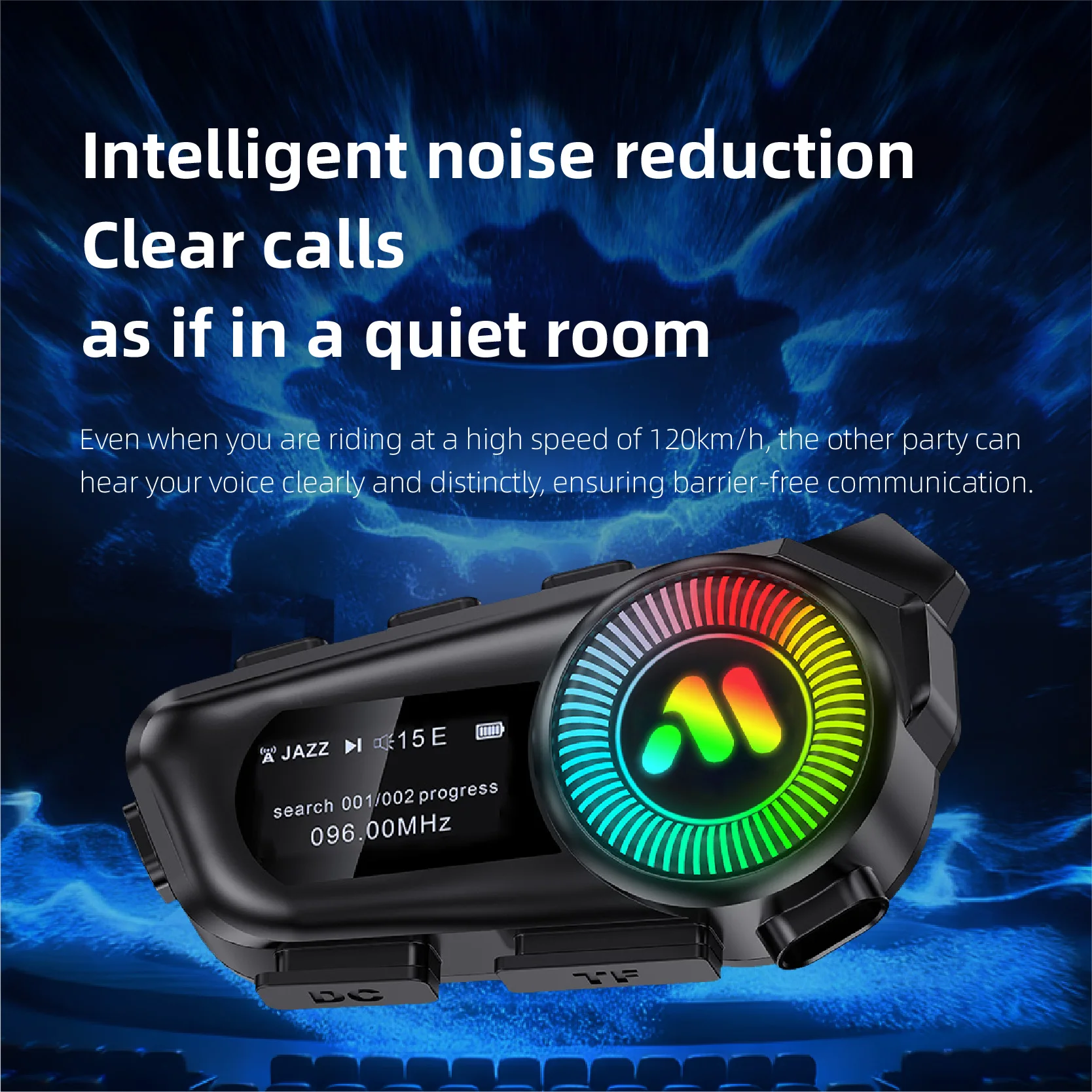 Motorcycle Helmet Headsets Wireless Bluetooth 6.0