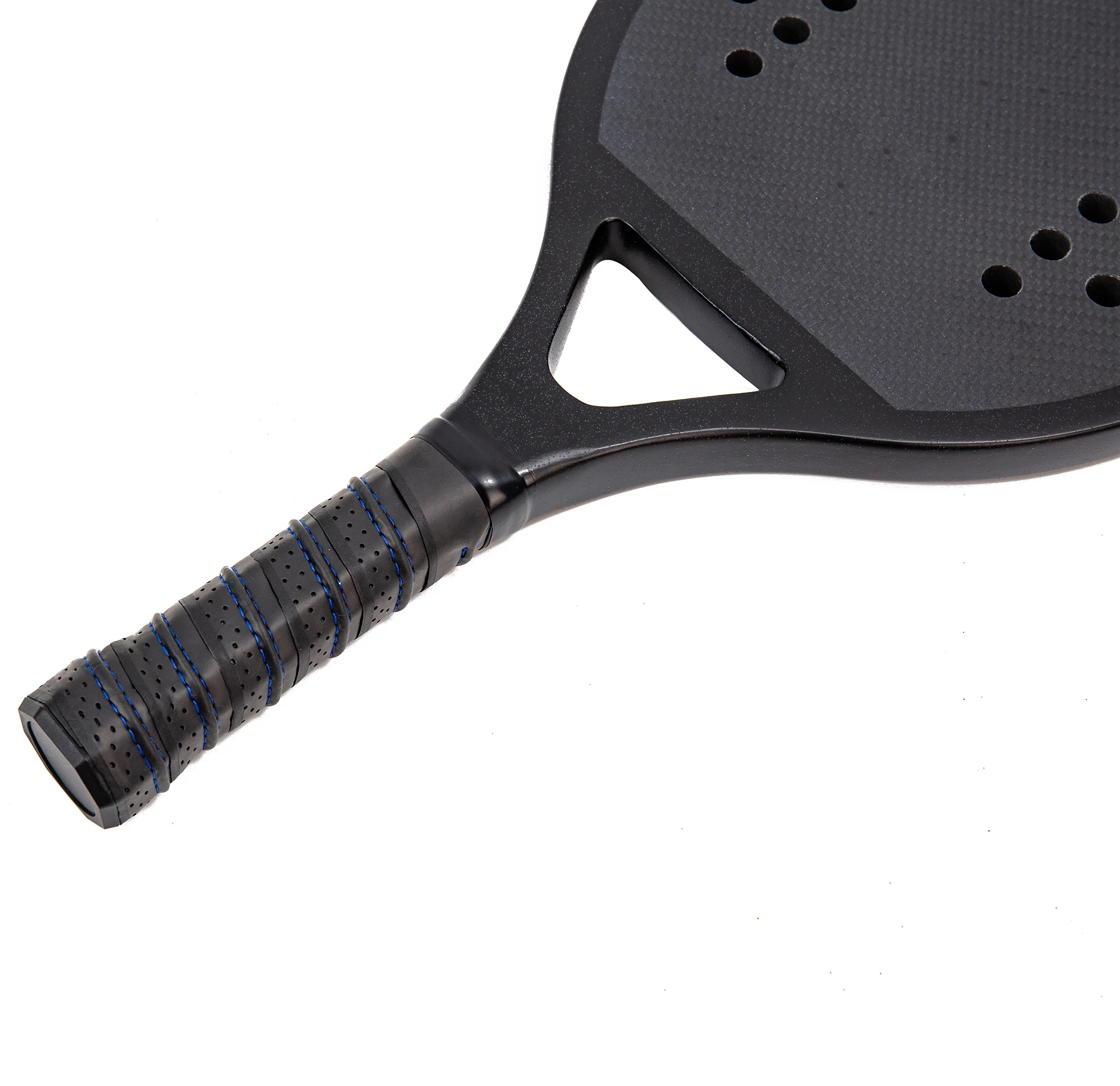3K 12K 18K Carbon Beach Tennis Racket Professional Racket Beach Tennis 12k Carbon Fiber Solid Black Rough Surface Soft EVA Core