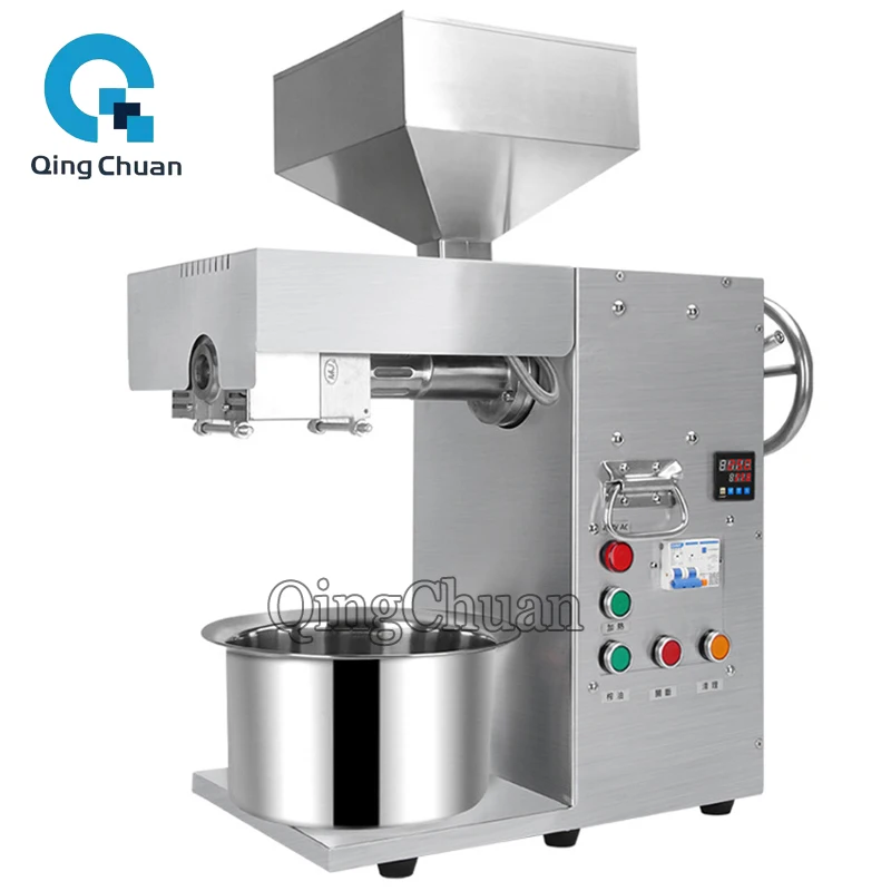 Oil Press Machine TB15 3000W Home Peanut Seeds Squeezer Stainless Steel Business Sesame Sunflower Expeller Soybean Extraction 4