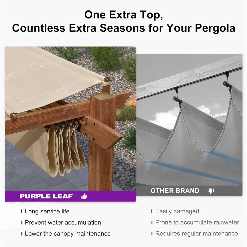 Outdoor retractable pergola image 3