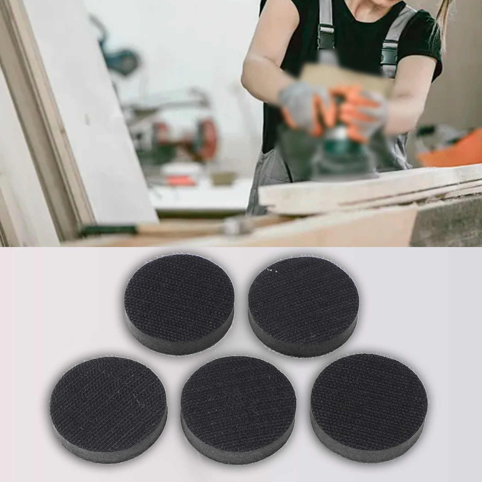 

5pcs Soft Density Interface Pads 50/75mm Sponge Cushion Buffer Backing-Pads For-Hook/loop Face Sanding Discs Abrasive Tools