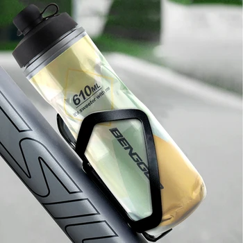 610ml Insulated Bike Water Bottle Leak-Proof Squeeze Sports Bottle Keep Water Cooler Cycling Water Bottle Cycling Equipment 3