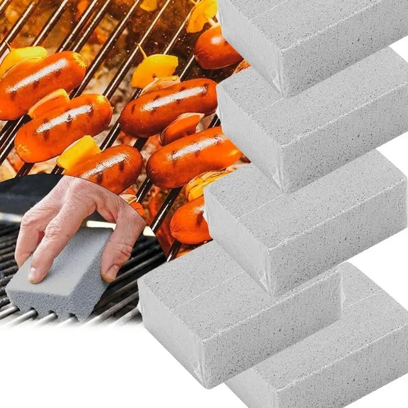 Barbecue Grill Cleaning Brick Grill Foam Glass Cleaning Stone Pumice Stone Brick 10PCS Outdoor Kitchen Tools