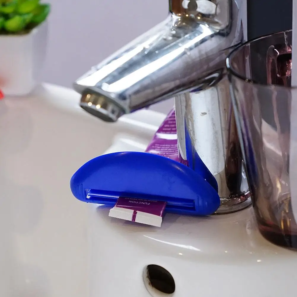 1pcs Multifunction Manual Toothpaste Dispenser Cream Tube Squeezer Bathroom Squeeze Paste Extruding Clip Squeezing Clamp 6