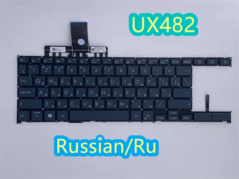 Russo Inglês Espanhol Latino Teclado para Notebook Asus Zenbook Duo 14 Ux482 Ux482e Ux4100e Ux482j Backlight - Imagem 4