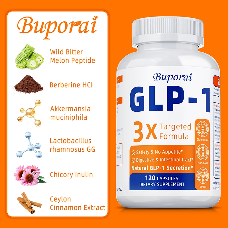 GLP-1 Supplement-Promotes Metabolism Digestion and Intestinal Health Appetite Suppressant Improves Immunity Non-GMO glp 1 supplement
