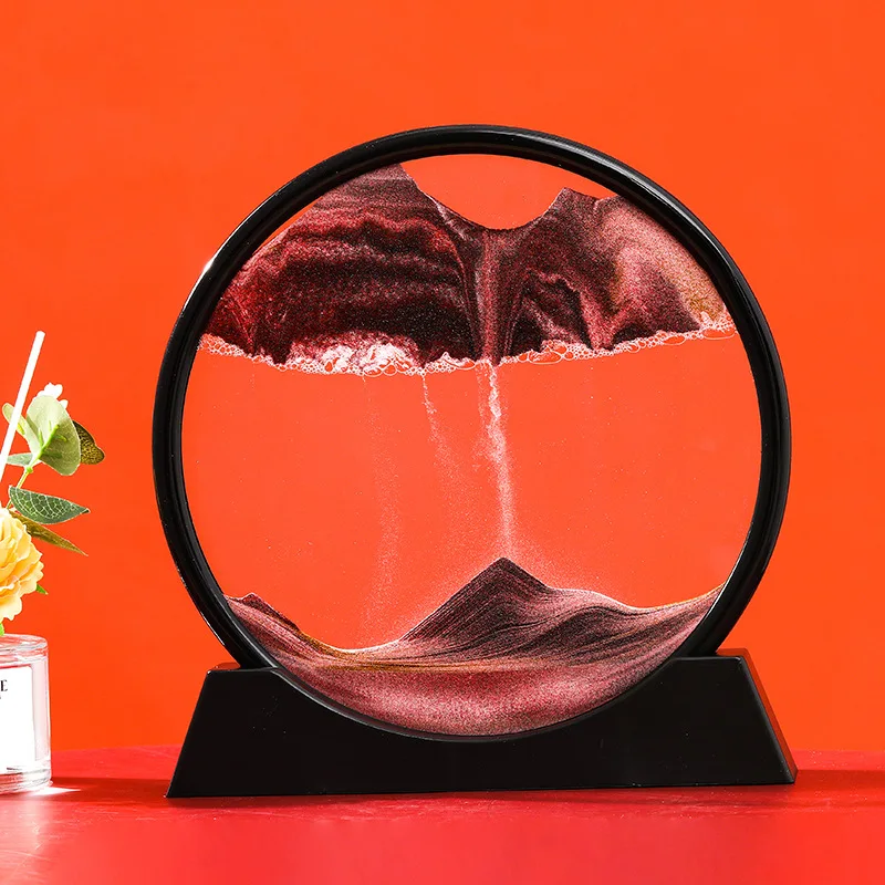 Creative 3D Hourglass with Shelf Deep Sea Sandscape Quicksand Painting
