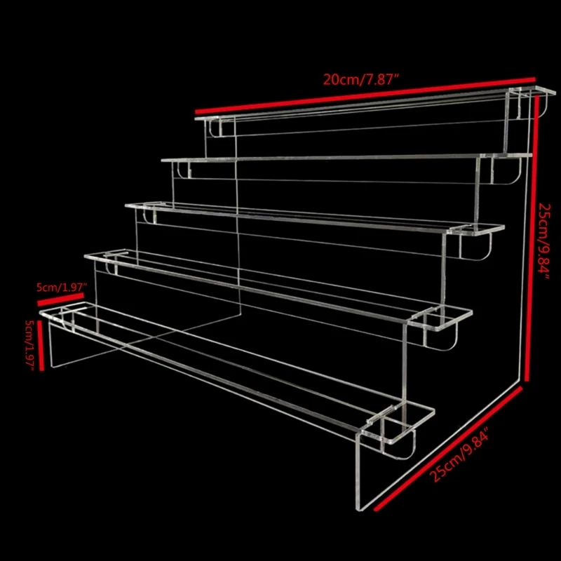 Acryl displaystandaard 1-4 lagen Acryl displayverhogers Displayplank voor snoep Cupcake sieraden parfums Stand Rack