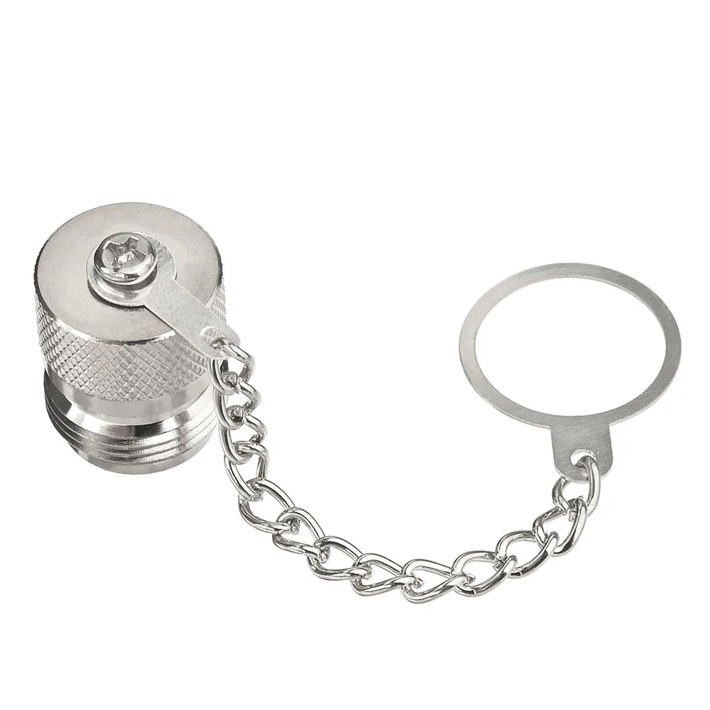 N Type Male Plug Protective Dust Cap with Chain for RF Coaxial Port