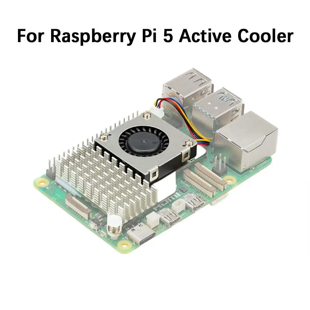 

Новый активный кулер Raspberry Pi с регулируемой скоростью, охлаждающий вентилятор, стандартный радиатор для Raspberry Pi 5