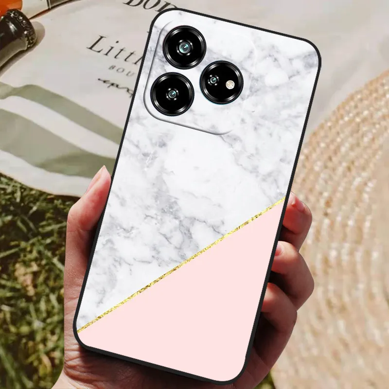 Luxury Painted Silicon Phone Back Cover - Protective Shell Design