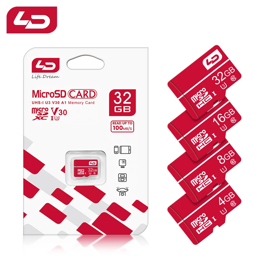 LD 울트라 마이크로 SD 카드 256GB 128GB 64GB 메모리 카드 32GB 16GB 8GB 4GB cartao de memoria A1 SDHC/SDXC TF 카드 클래스 10 플래시 카드