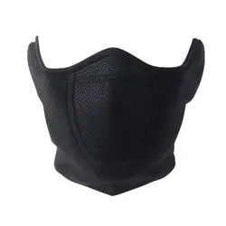 Winter Fleece Motorcycle Face Mask Keep Warm Windproof Face Shield Hat Neck Warmer Helmet Balaclava Skiing Scarf Ear-Cover