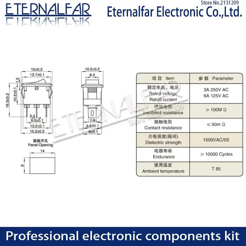 KCD11-101 кнопочный переключатель 10x15 мм SPST 2Pin 3Pin 3A 250В 6A KCD11 защелкивающийся Переключатель ВКЛВЫКЛ для лодки 10 мм * 15 мм черный, красный, белый (art.: 3a353f2c97f) - 3a353f2c97f