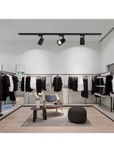  Black Track Lighting, LED Track Lighting Heads with Precise Scale, Compatible with Single Circuit H Track Light Rail 