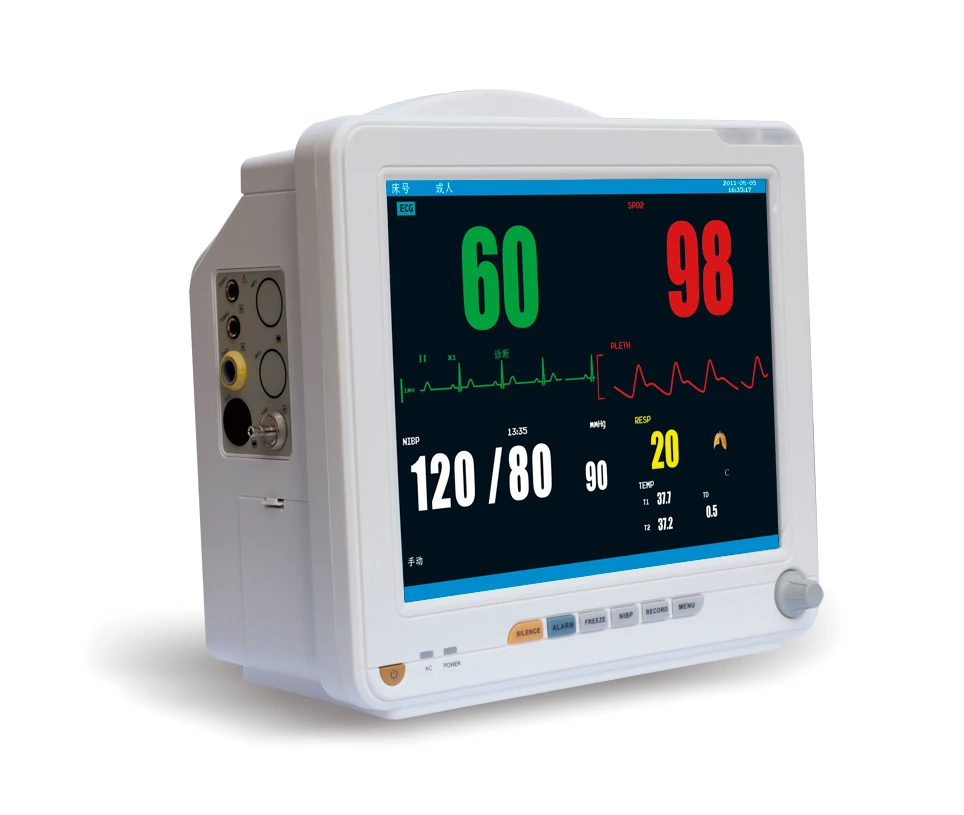 

12 Inch veterinary monitor ICU CCU ambulance multi-parameter monitor price