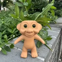 Creative Cute Extraterrestrial Being Resin Flower Pot Office Desk Ornament Outdoor Garden Lawn Courtyard Home Decoration 6