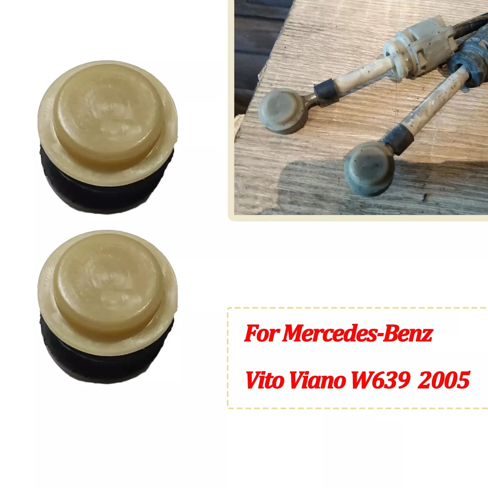2X For Mercedes-Benz Vito Viano W639 Manual Gear Shift Selector Lever Linkage Cable Shifter Bushing 1064757 1401177180 2003 2010