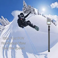 Extendable 1.5M/3M Invisible Carbon Fiber Monopod Selfie Stick 360 BallHead for DJI Osmo 360 Panoramic Insta360 X5 GoPro Camera - Image 3