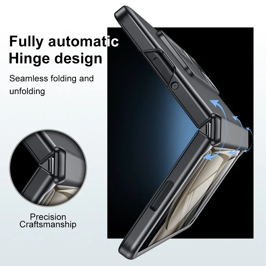 For Samsung Galaxy Z Fold 5 Case Full Hinge Protection Cover Built-in Screen Protector Kickstand Slim Shockproof Phone Case