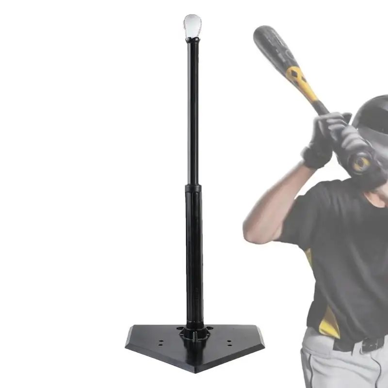 

Baseball Hitting Tees Rubber Adjustable Hitting Tees Portable Hitting Stand For Children & Adults Wear-Resistant Practice Tool