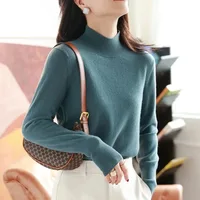 Autumn Winter chic Bottom Sweaters Women Fashion Turtleneck Pullover Slim Long Sleeve Knitted Jumpers Soft Warm Pull Femme Top - Image 6
