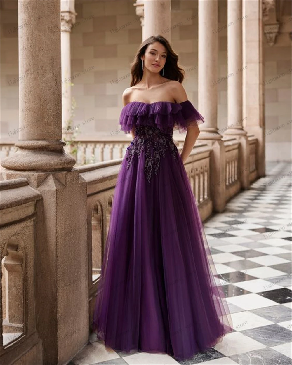 

Элегантные вечерние платья, модель 2024 года, а-силуэт, бальные платья с открытыми плечами, винтажное платье для официальной вечеринки, платья для торжества