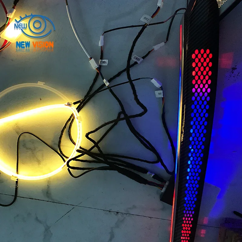 테슬라 모델 3 모델 Y용 차량 무드등, 자동 LED 조명 시스템, 분위기 조명, 차량 장식 램프