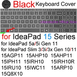 Durable Keyboard Cover Protector Skin for Lenovo IdeaPad Gaming Laptop (Black)