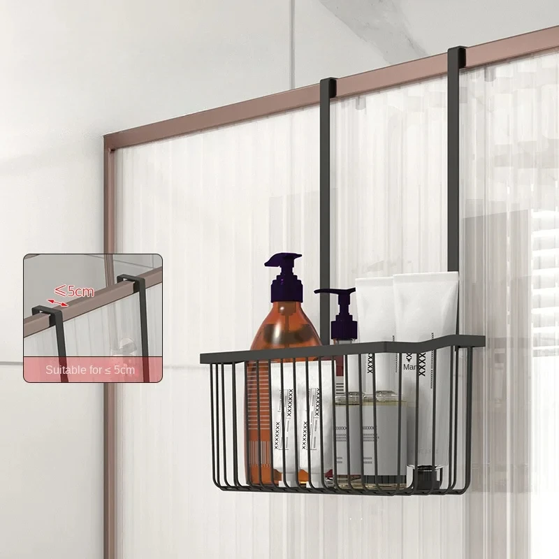 1pc Over Door Shower Caddy Bathroom Storage Rack Bathroom Hanging Shelf Double Layer Shower Shelf Caddy Bath Baskets shower caddy basket