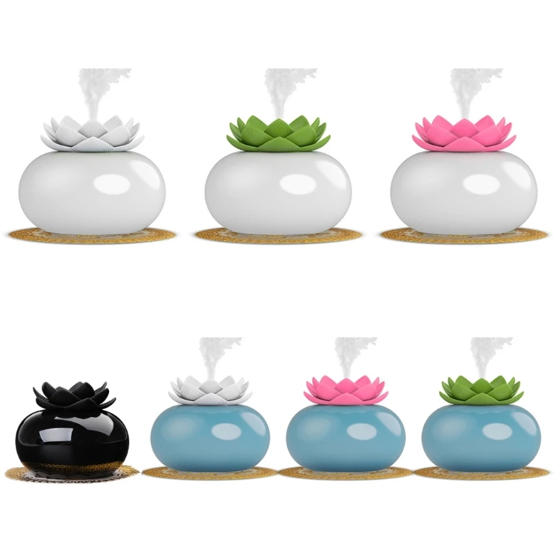 

W8KC LED Essential Oil Diffuser Mini Aroma Diffuser Desktop Cool Humidifier