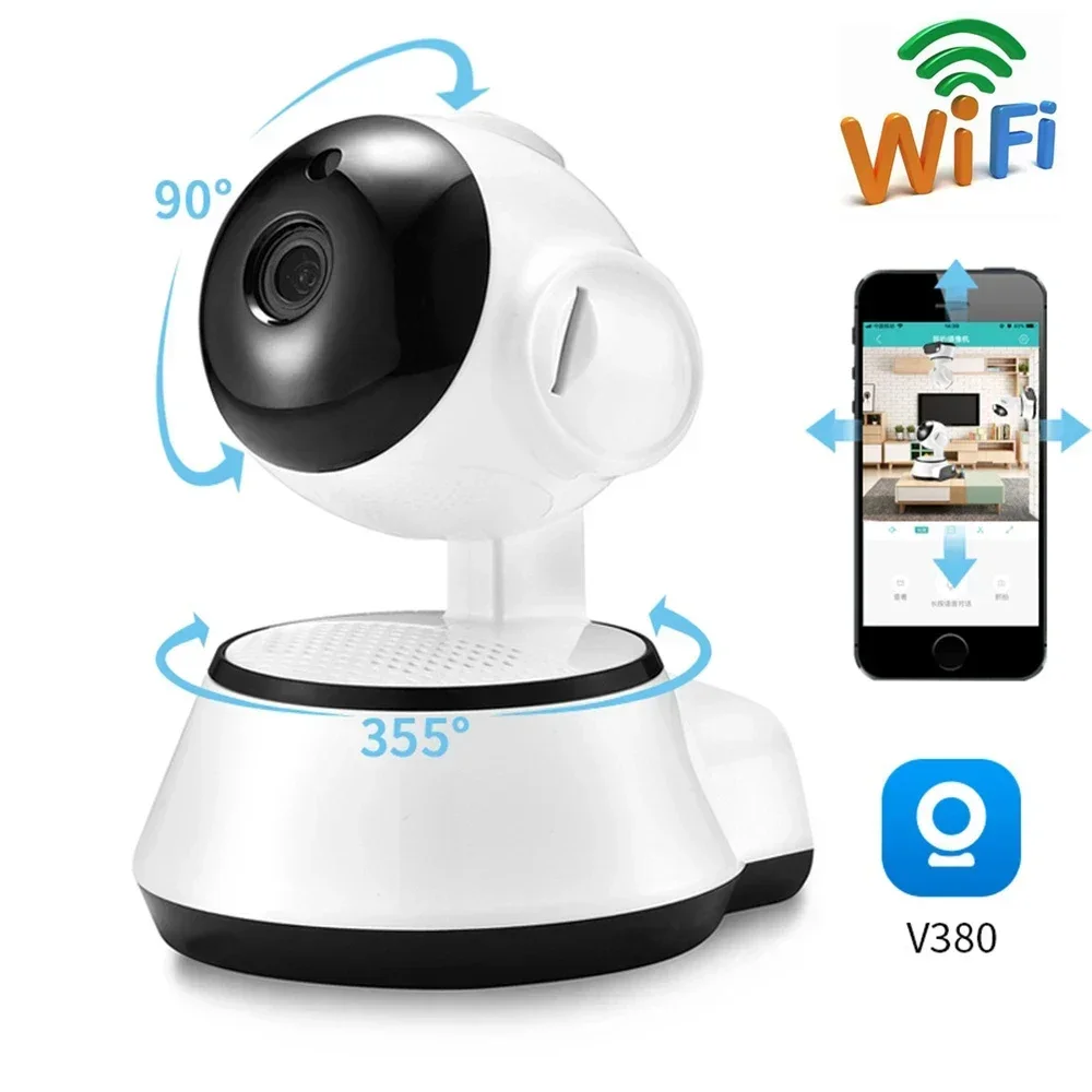 

Wireless Intelligent Auto Tracking Of Human Surveillance camera CCTV V380 Pro IP Camera HD Cloud Smart Home Network Wifi Camera