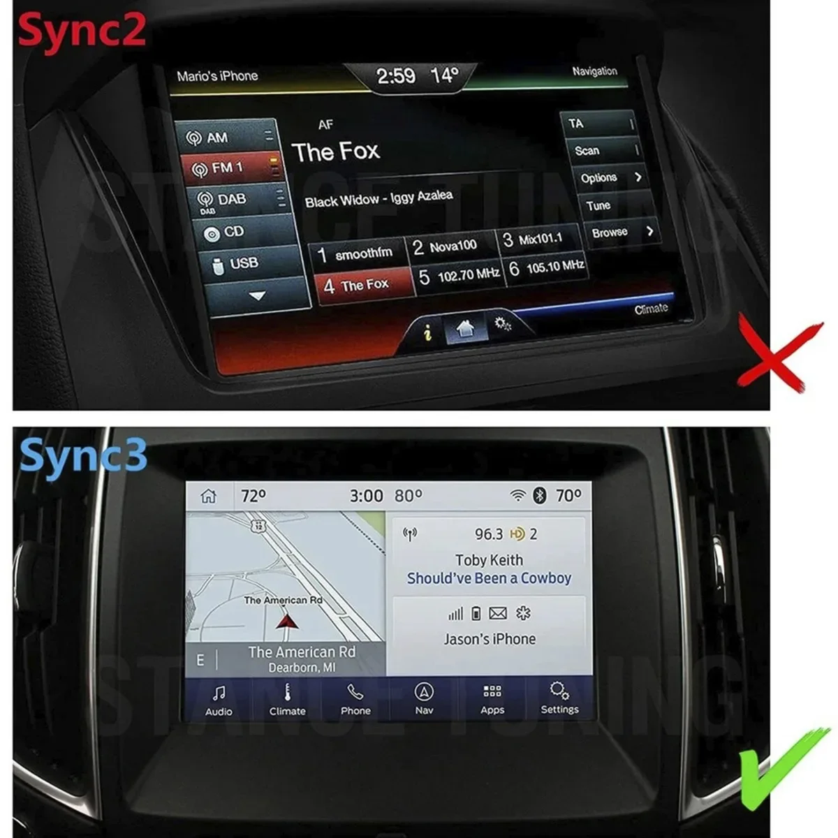 포드 링컨용 싱크 3 APIM 3.4 내비게이션 모듈, VIN 프로그래밍된 NAV HP5T14G371CAG 교체용 자동차 부품