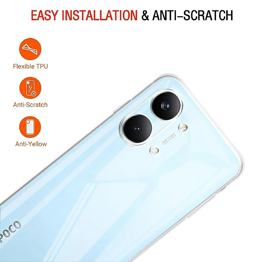 Ultra Thin Soft Silicone Clear Phone Case - Transparent TPU Cover