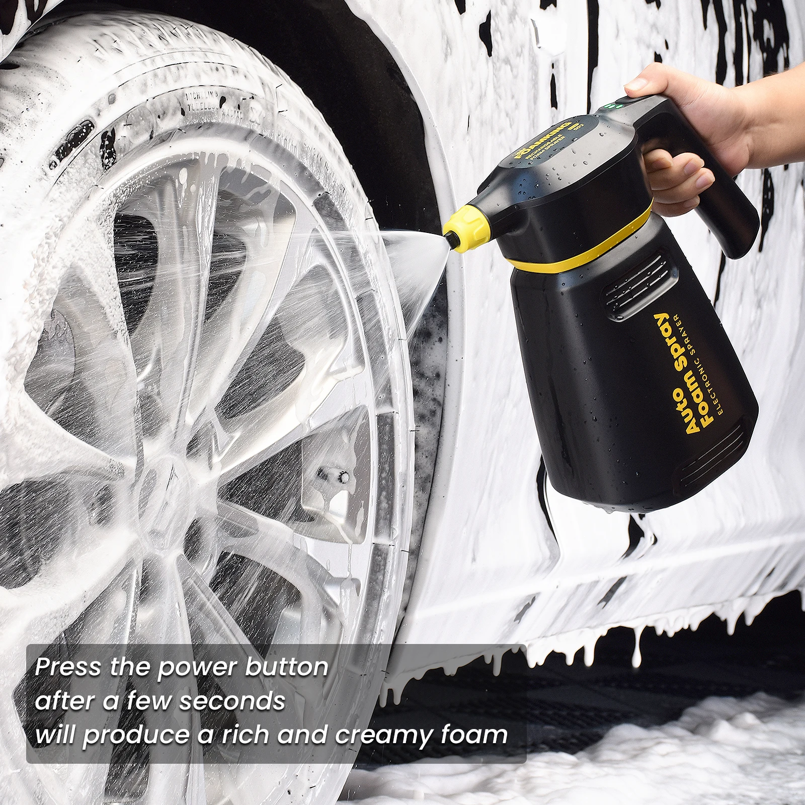 foamking Electric Foam Sprayer Car Wash Home Garden Clean Detailing Snow  Foam Cannon High Pressure Water Gun