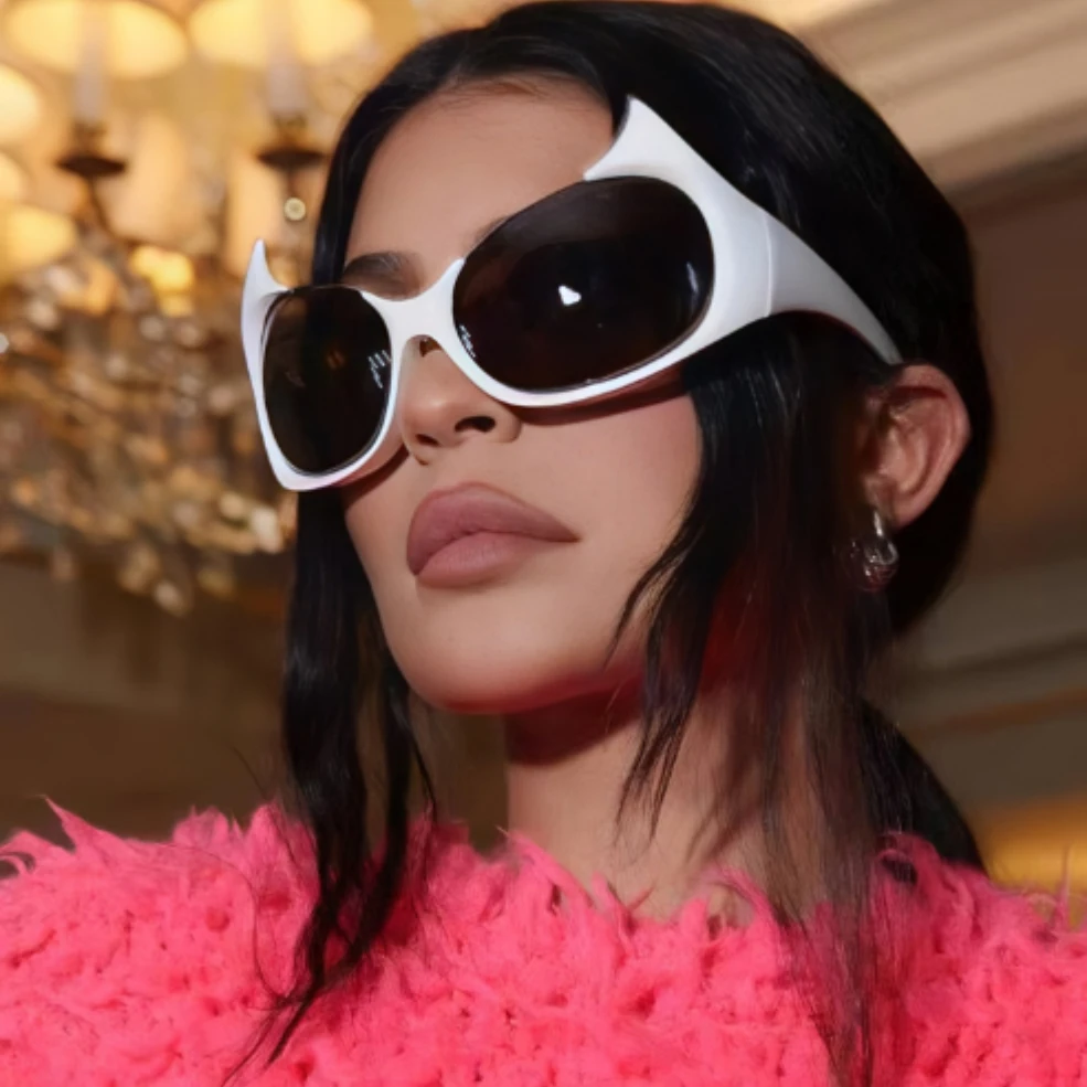 

Sexy Gotham Cat Eye Sunglasses Women Vintage Luxury Brand Design Fashion Punk Sun Glasses Men Half Frame Halloween Funny Shades