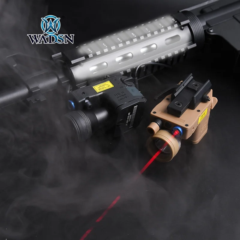 

WADSN Airsoft New Version Down-Mounted LLM01 Hunting Rifle Weapon Red IR Laser Pointer Light with 350lumens Led White Flashlight