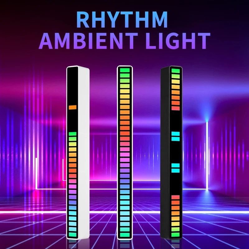 

OKEEN Led Music Lights APP Control Pickup RGB Voice-Activated Voice Rhythm USB LED Auto Home Decoration Atmosphere Lamp Accessor