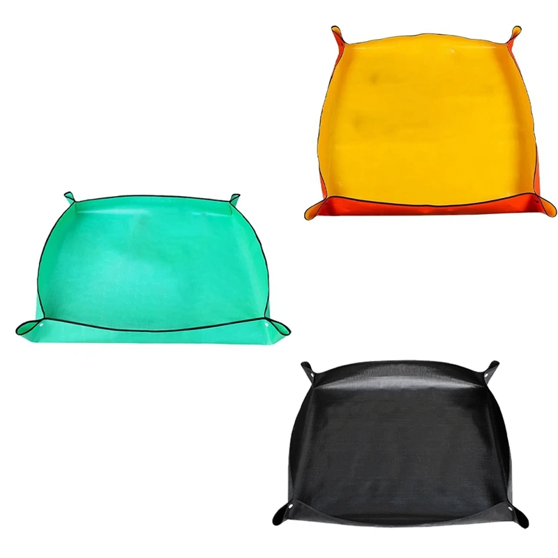 

Большой водонепроницаемый коврик для трансплантации растений в помещении и на улице, 39,4 дюйма х 39,4 дюйма, легко устанавливается