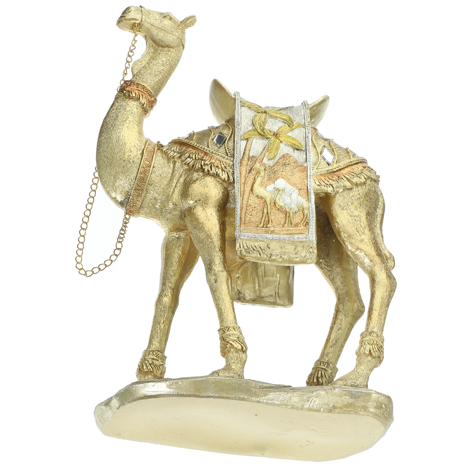 

Brass Camel Figurine Wild Life Animal Statues Desert Camel Decor Ornament Standing Camel Saddle Blanket Home Decorations