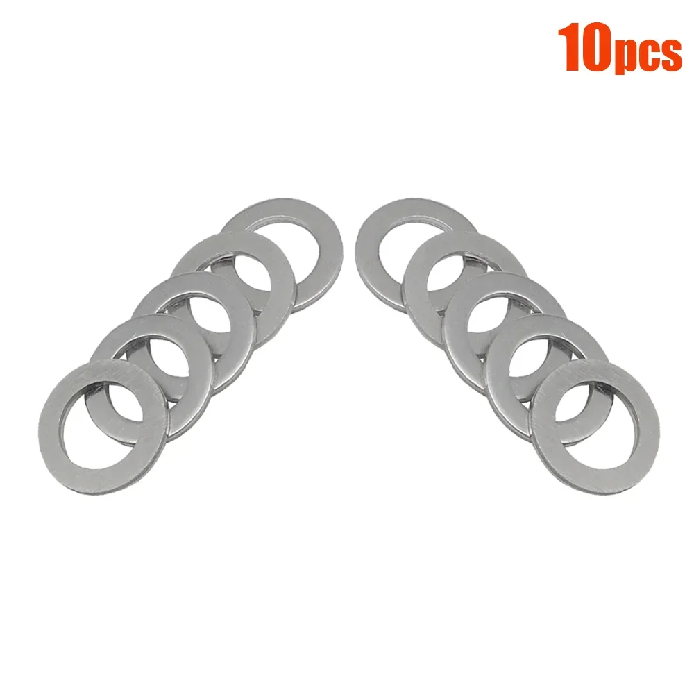 10PCS Car Oil Drain Plug Crush Washers Gaskets Silver Aluminum For Honda Accord Civic CRV CRZ HRV Acura 14MM 94109-14000