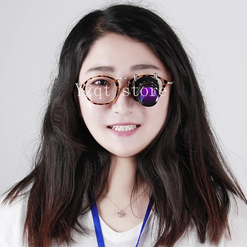 단안 망원경 약시 근접 관찰 거울 3배율 안경 야외 낚시 낚시용 물고기 표시등 관찰