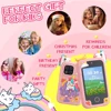 Purple Kids Educational Music Phone Toys Cartoon Baby Selfie Phone IPS Touchscreen Digital Camera for Girls Boys Best Gfits 6