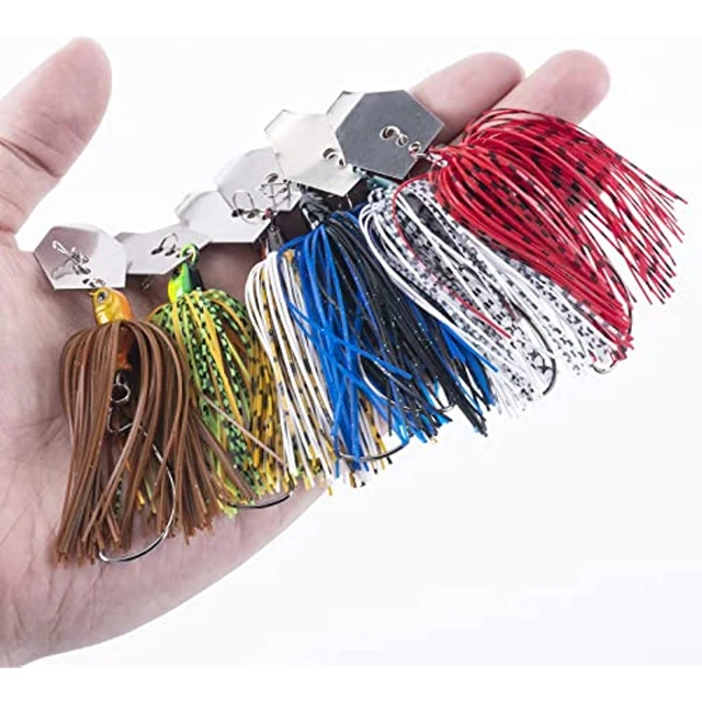 Fishing Lure Spinnerbaits Buzzbaits Artificial Jigs Wire Bait