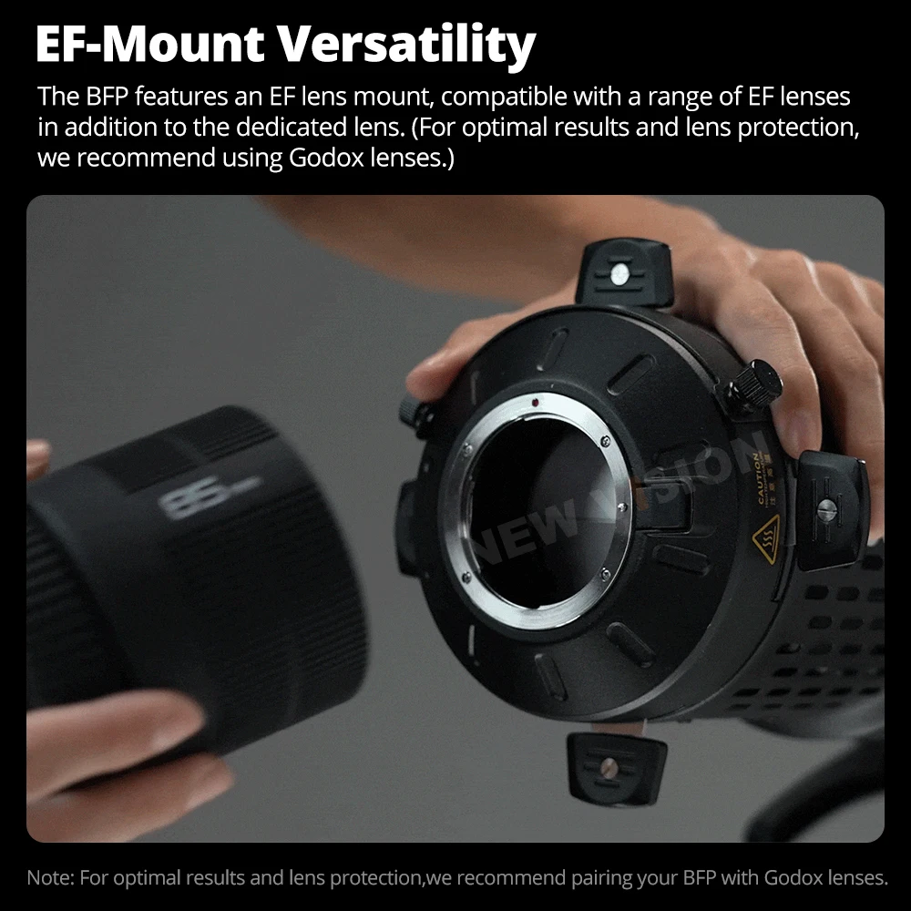 Godox BLP/ BFP LED 프로젝션 부착 사진 조명 콘덴서 Bowens 마운트 아트 특수 효과 모양의 빔 라이트 실린더