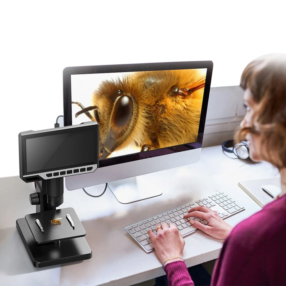 Aveibee 7 Inch Led Highdefinition Digital Biological Microscope Camera