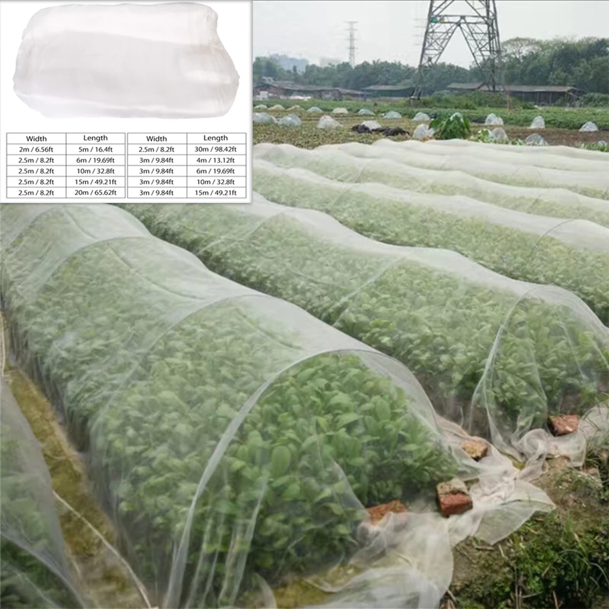 1pc Garden Insect Protection Net Flowers Greenhouse Protective Net Plant Vegetable for Garden Protect Vegetable Plants and Fruit
